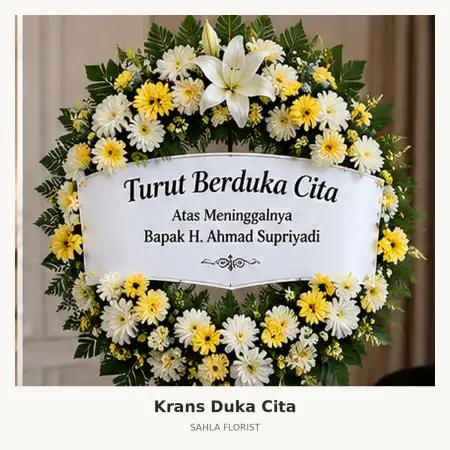 Krans Bunga Duka Blitar Kota