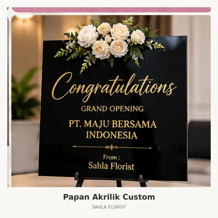 Papan Bunga Akrilik Blitar Kota